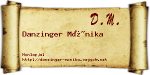 Danzinger Mónika névjegykártya